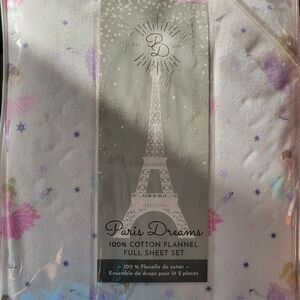 Flannel Full Sheet Set Ice Skating Figure Skating Girls Sheets